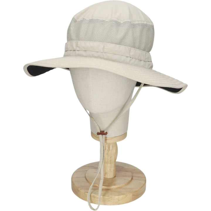 2000'S Columbia Safari Hat, One Size Fits All Nylon Beige type Vintage Second Hand