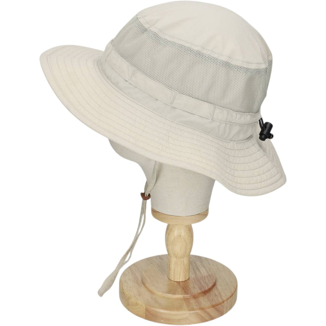 2000'S Columbia Safari Hat, One Size Fits All Nylon Beige type Vintage Second Hand