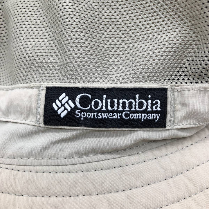 2000'S Columbia Safari Hat, One Size Fits All Nylon Beige type Vintage Second Hand