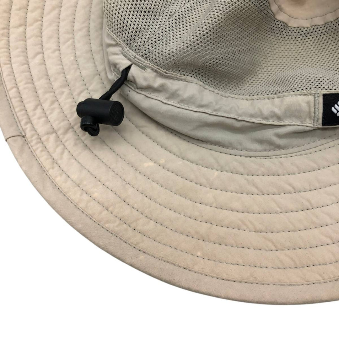 2000'S Columbia Safari Hat, One Size Fits All Nylon Beige type Vintage Second Hand