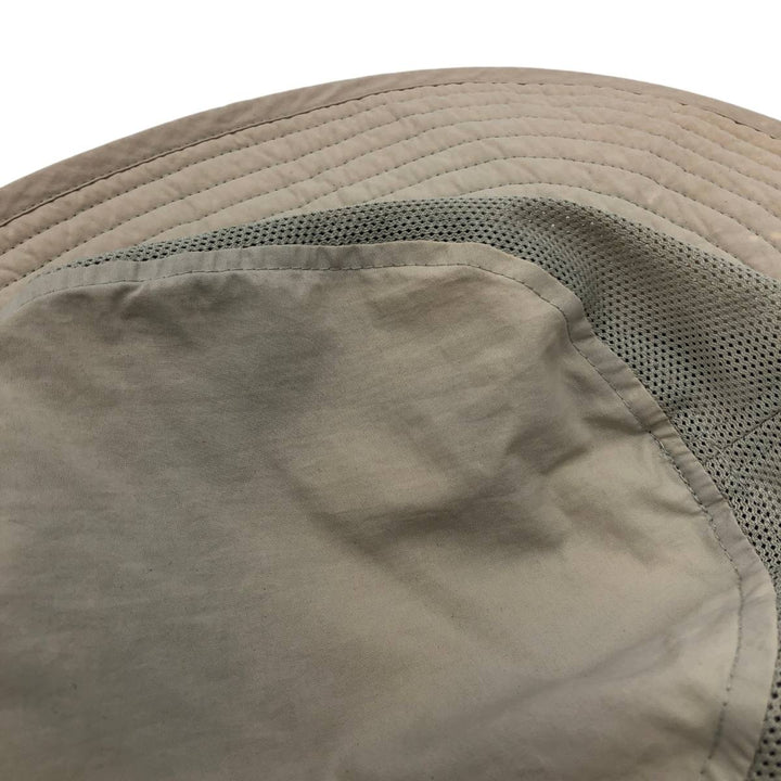 2000'S Columbia Safari Hat, One Size Fits All Nylon Beige type Vintage Second Hand