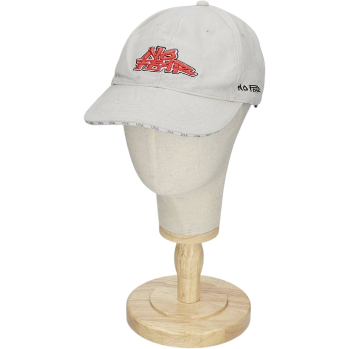 2000'S NO FEAR Baseball Cap, 6-Panel Cap, One Size Fits All cotton white type Vintage Second Hand