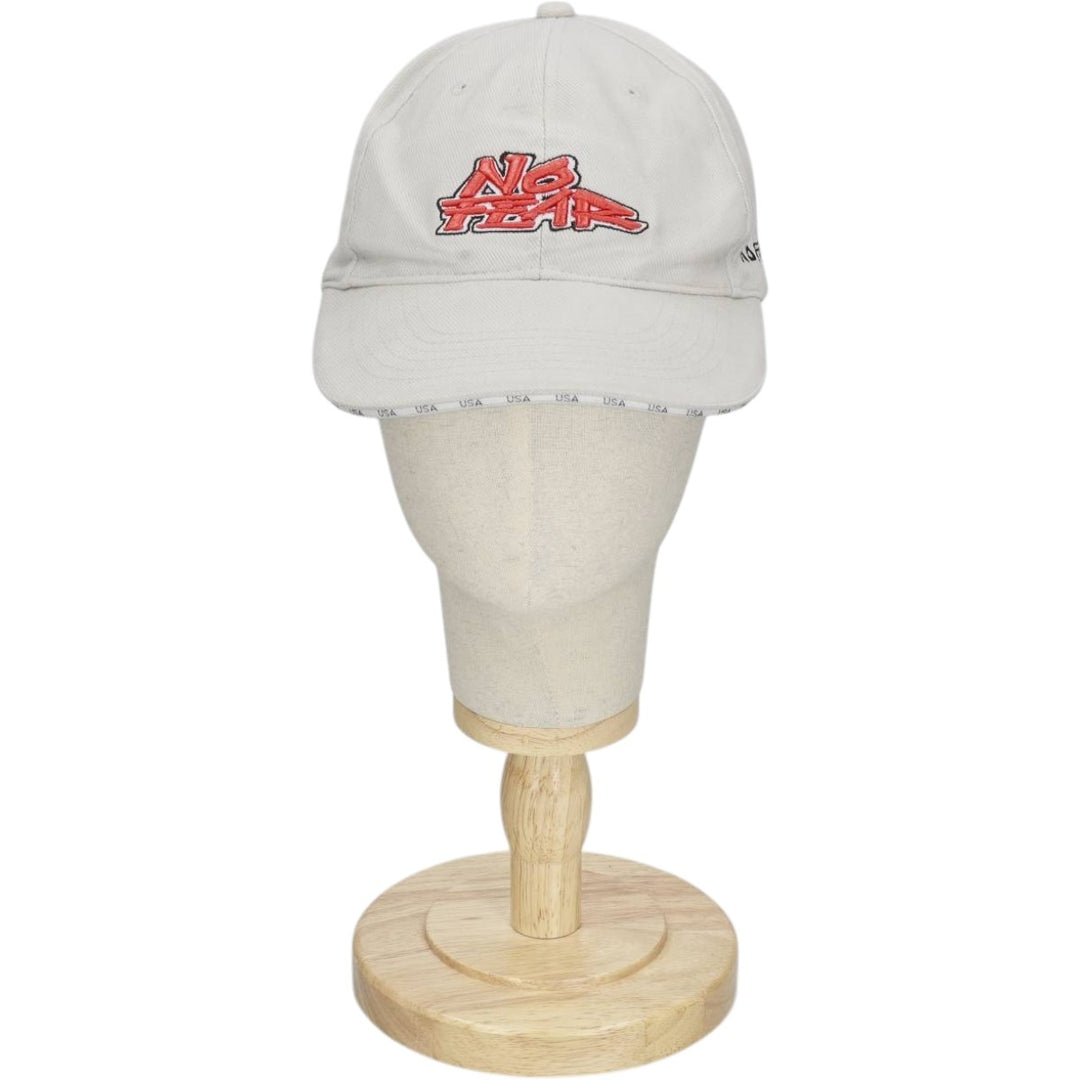 2000'S NO FEAR Baseball Cap, 6-Panel Cap, One Size Fits All cotton white type Vintage Second Hand