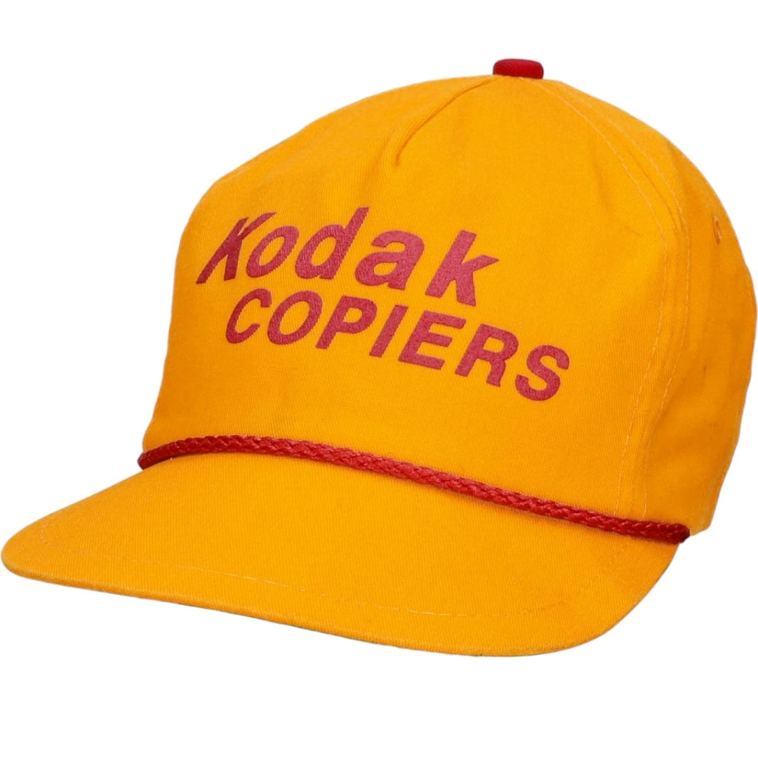 AMERICA'S Legend Kodak Advertising Baseball Cap, 6-Panel Cap, Made in USA, One Size Fits All unclear yellow type Vintage Second Hand