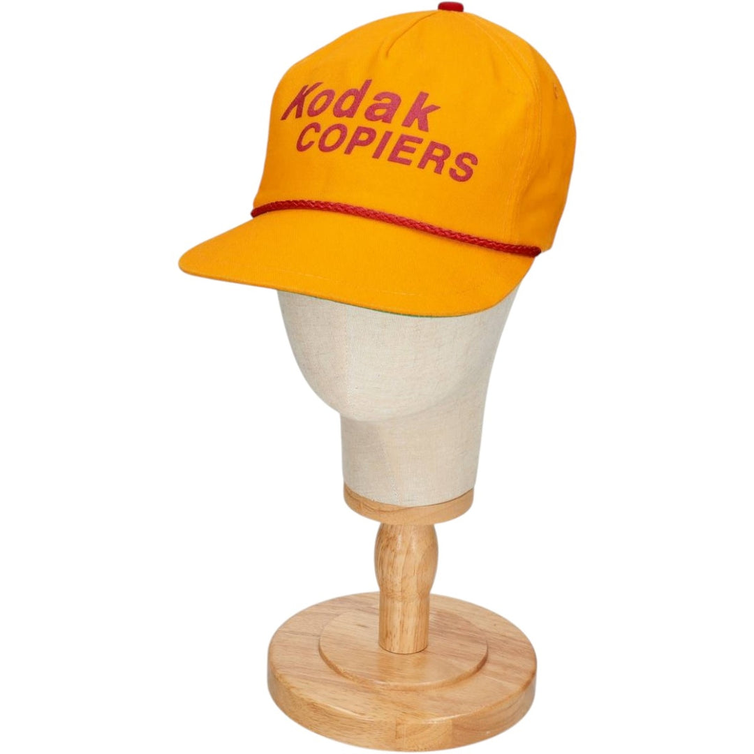 AMERICA'S Legend Kodak Advertising Baseball Cap, 6-Panel Cap, Made in USA, One Size Fits All unclear yellow type Vintage Second Hand