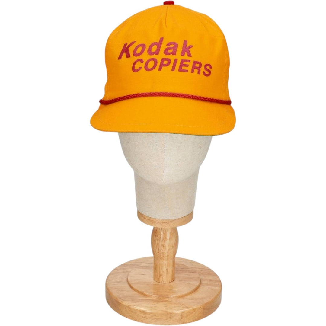 AMERICA'S Legend Kodak Advertising Baseball Cap, 6-Panel Cap, Made in USA, One Size Fits All unclear yellow type Vintage Second Hand