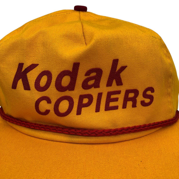 AMERICA'S Legend Kodak Advertising Baseball Cap, 6-Panel Cap, Made in USA, One Size Fits All unclear yellow type Vintage Second Hand