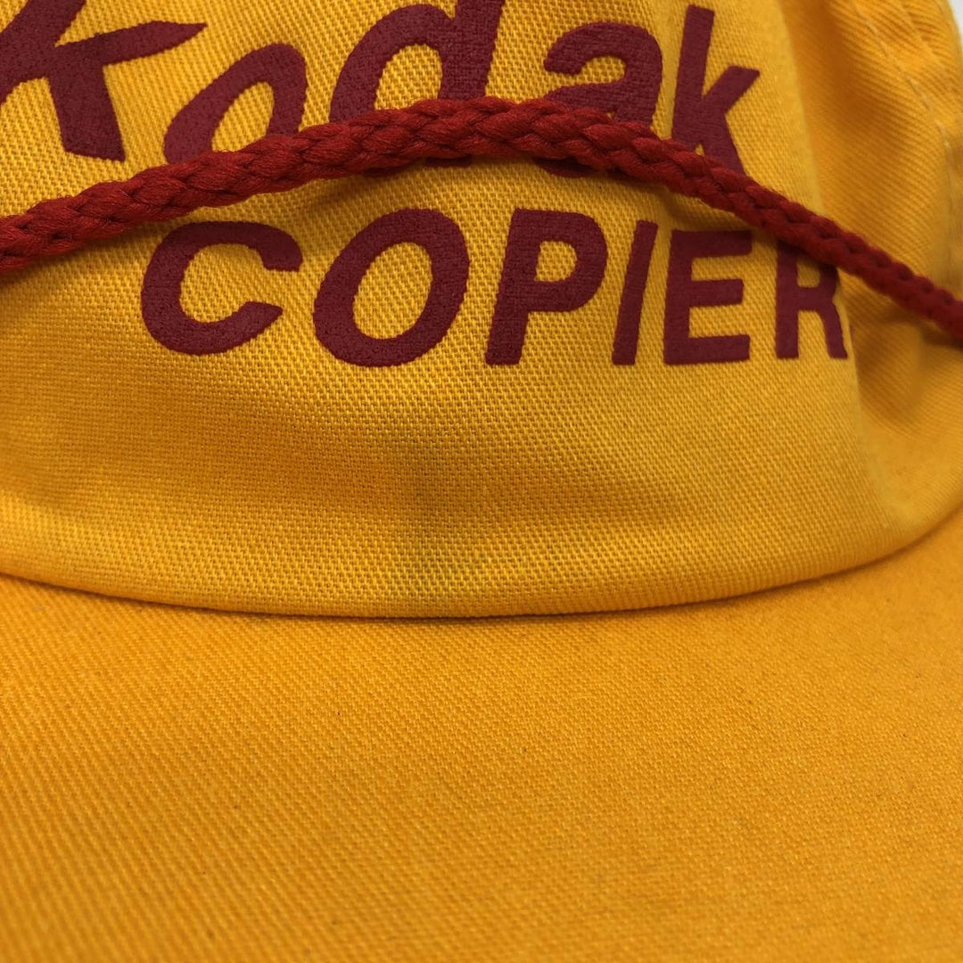 AMERICA'S Legend Kodak Advertising Baseball Cap, 6-Panel Cap, Made in USA, One Size Fits All unclear yellow type Vintage Second Hand