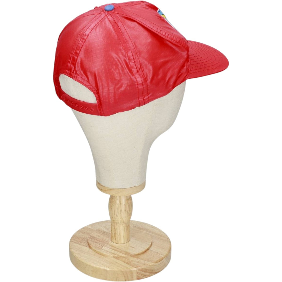90'S UNIVERSAL Simpsons Ripstop Baseball Cap, 6-Panel Cap, One Size Fits All, Vintage unclear red type Vintage Second Hand