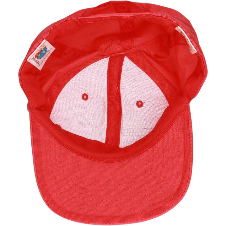 90'S UNIVERSAL Simpsons Ripstop Baseball Cap, 6-Panel Cap, One Size Fits All, Vintage unclear red type Vintage Second Hand
