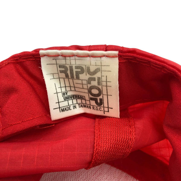 90'S UNIVERSAL Simpsons Ripstop Baseball Cap, 6-Panel Cap, One Size Fits All, Vintage unclear red type Vintage Second Hand