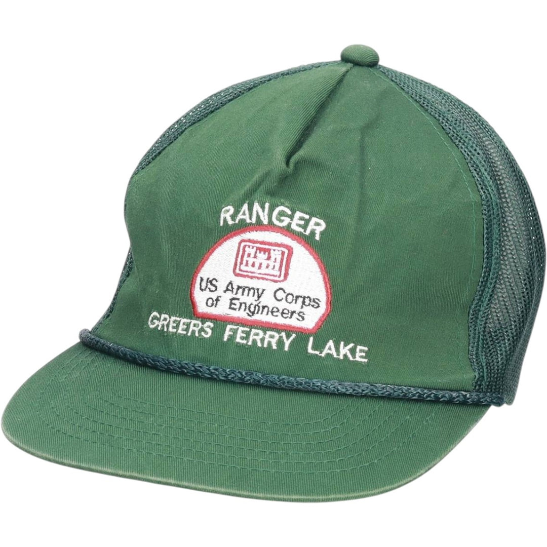 Trucker cap, mesh cap, free size unclear Green type dark green Vintage Second Hand
