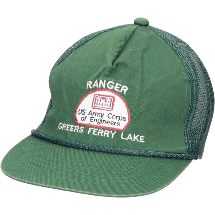 Trucker cap, mesh cap, free size unclear Green type dark green Vintage Second Hand