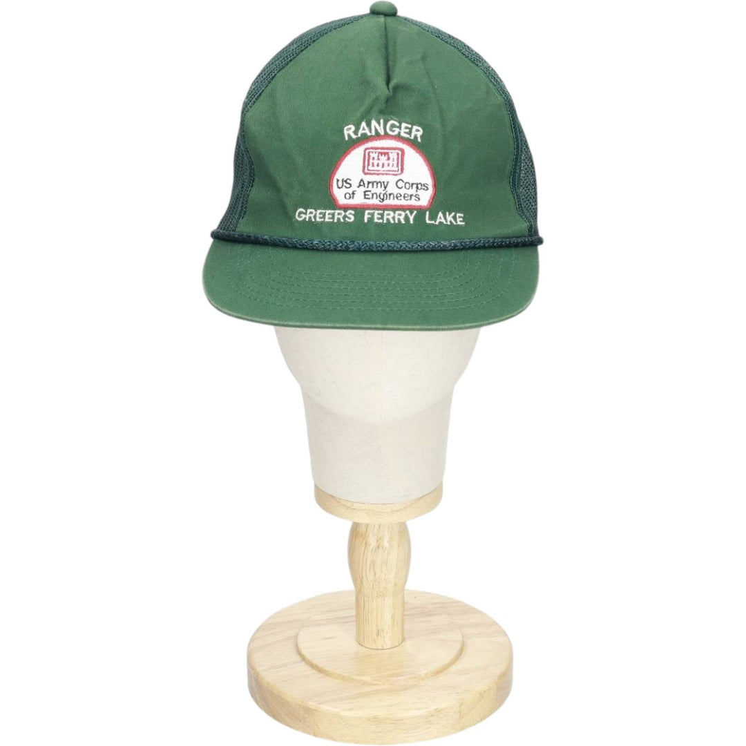 Trucker cap, mesh cap, free size unclear Green type dark green Vintage Second Hand