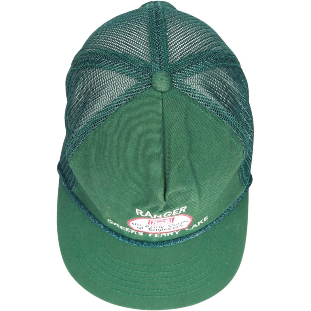 Trucker cap, mesh cap, free size unclear Green type dark green Vintage Second Hand
