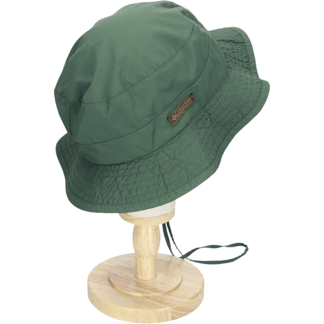 1990'S Columbia Safari Hat, White Tag, Made in USA, One Size Fits All, Vintage unclear green type Vintage Second Hand