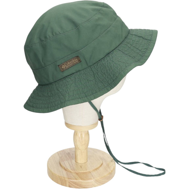 1990'S Columbia Safari Hat, White Tag, Made in USA, One Size Fits All, Vintage unclear green type Vintage Second Hand