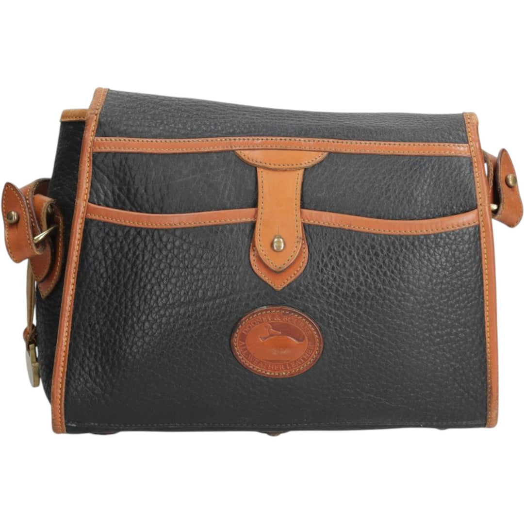 Dooney and Bourke Shoulder Bag, Made in USA, Vintage genuine leather black type Vintage Second Hand