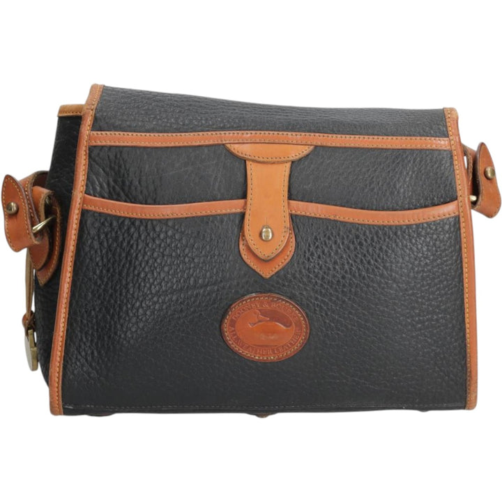 Dooney and Bourke Shoulder Bag, Made in USA, Vintage genuine leather black type Vintage Second Hand
