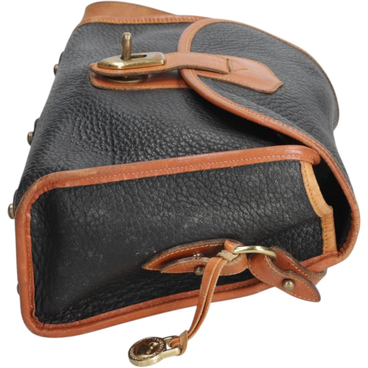 Dooney and Bourke Shoulder Bag, Made in USA, Vintage genuine leather black type Vintage Second Hand