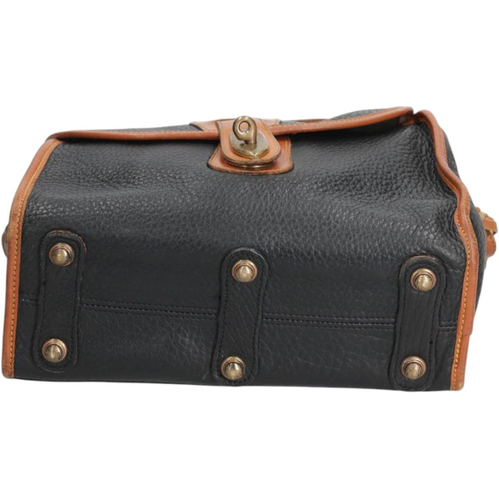 Dooney and Bourke Shoulder Bag, Made in USA, Vintage genuine leather black type Vintage Second Hand