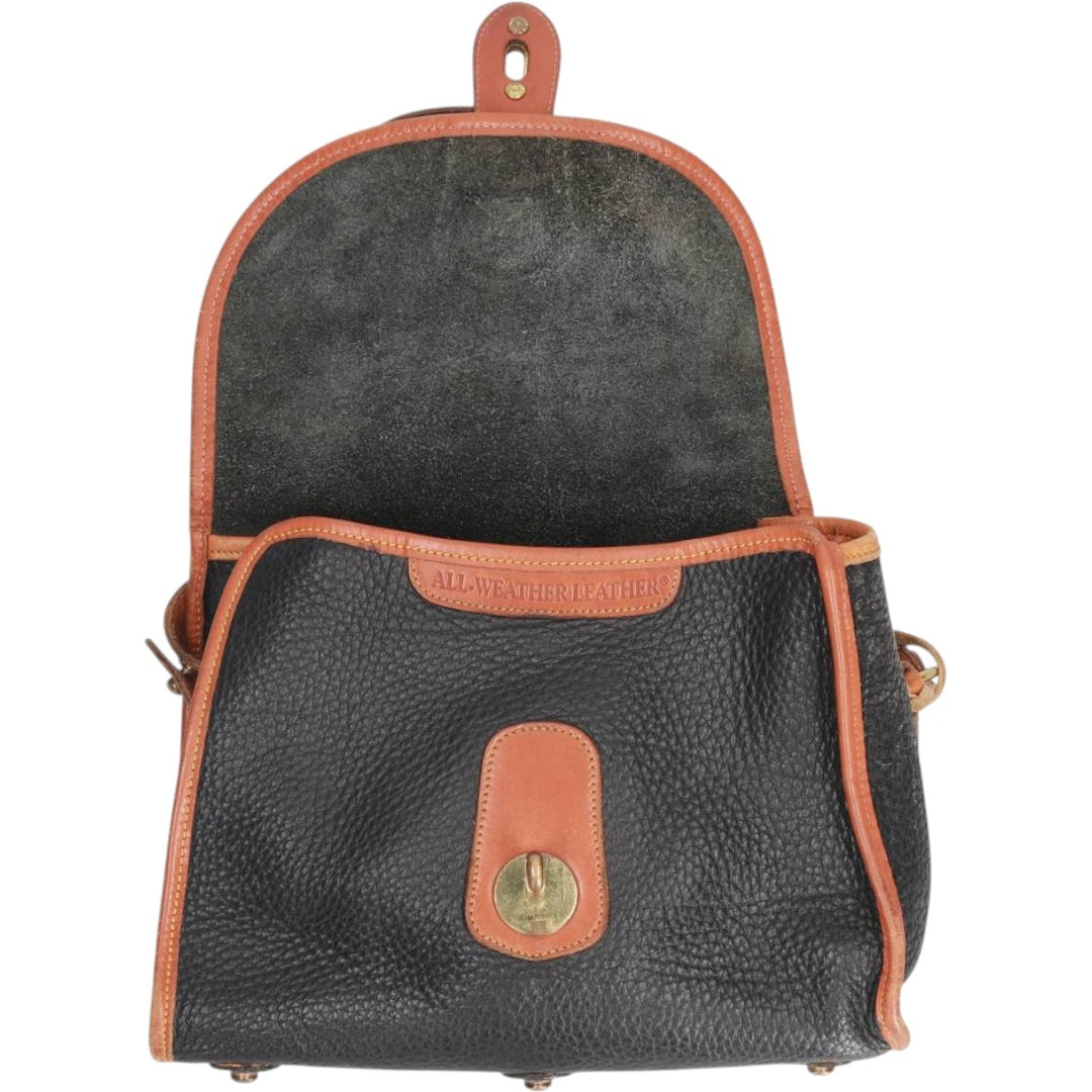 Dooney and Bourke Shoulder Bag, Made in USA, Vintage genuine leather black type Vintage Second Hand