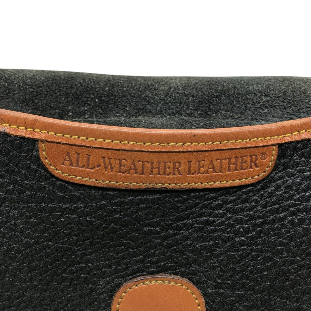 Dooney and Bourke Shoulder Bag, Made in USA, Vintage genuine leather black type Vintage Second Hand