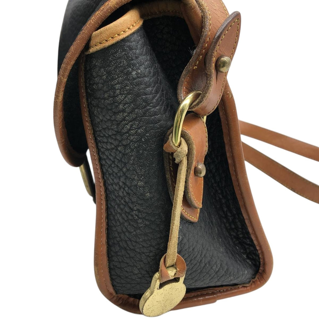 Dooney and Bourke Shoulder Bag, Made in USA, Vintage genuine leather black type Vintage Second Hand