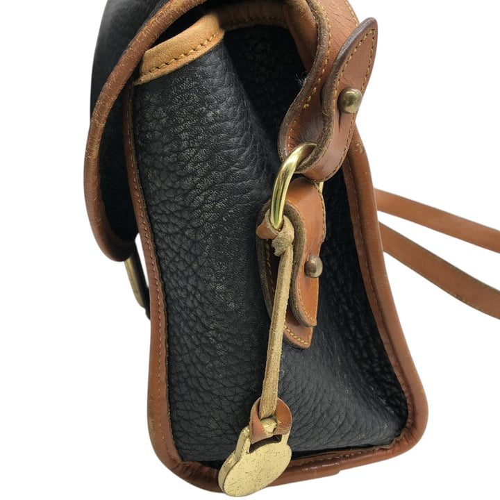Dooney and Bourke Shoulder Bag, Made in USA, Vintage genuine leather black type Vintage Second Hand