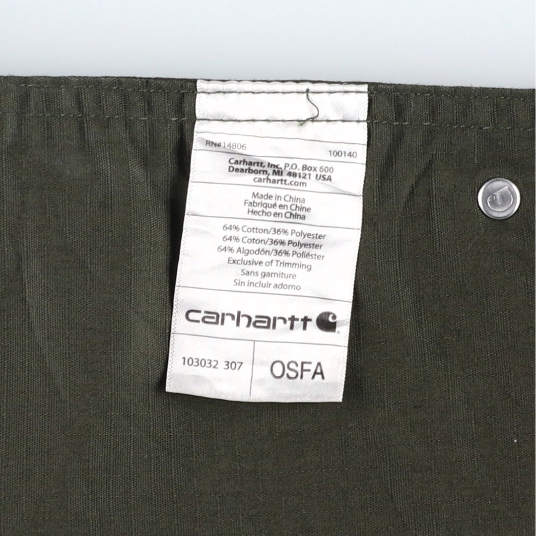 Deadstock Carhartt ripstop apron cotton Khaki type Vintage Second Hand