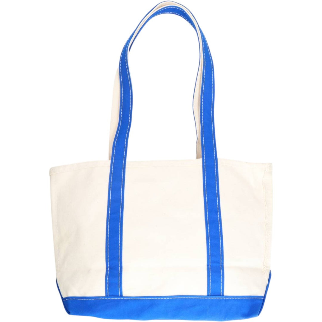 1990'S LLBean BOAT AND TOTE Tote Bag, Made in USA, Vintage unclear unbleached Vintage Second Hand