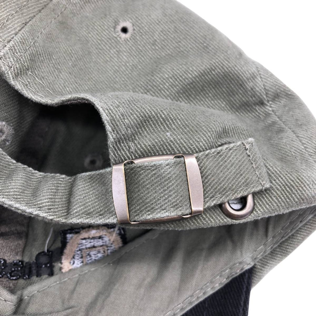 FERSTEN Russel Metals Two-Tone Advertising Baseball Cap, 6-Panel Cap, One Size Fits All cotton Khaki type Vintage Second Hand