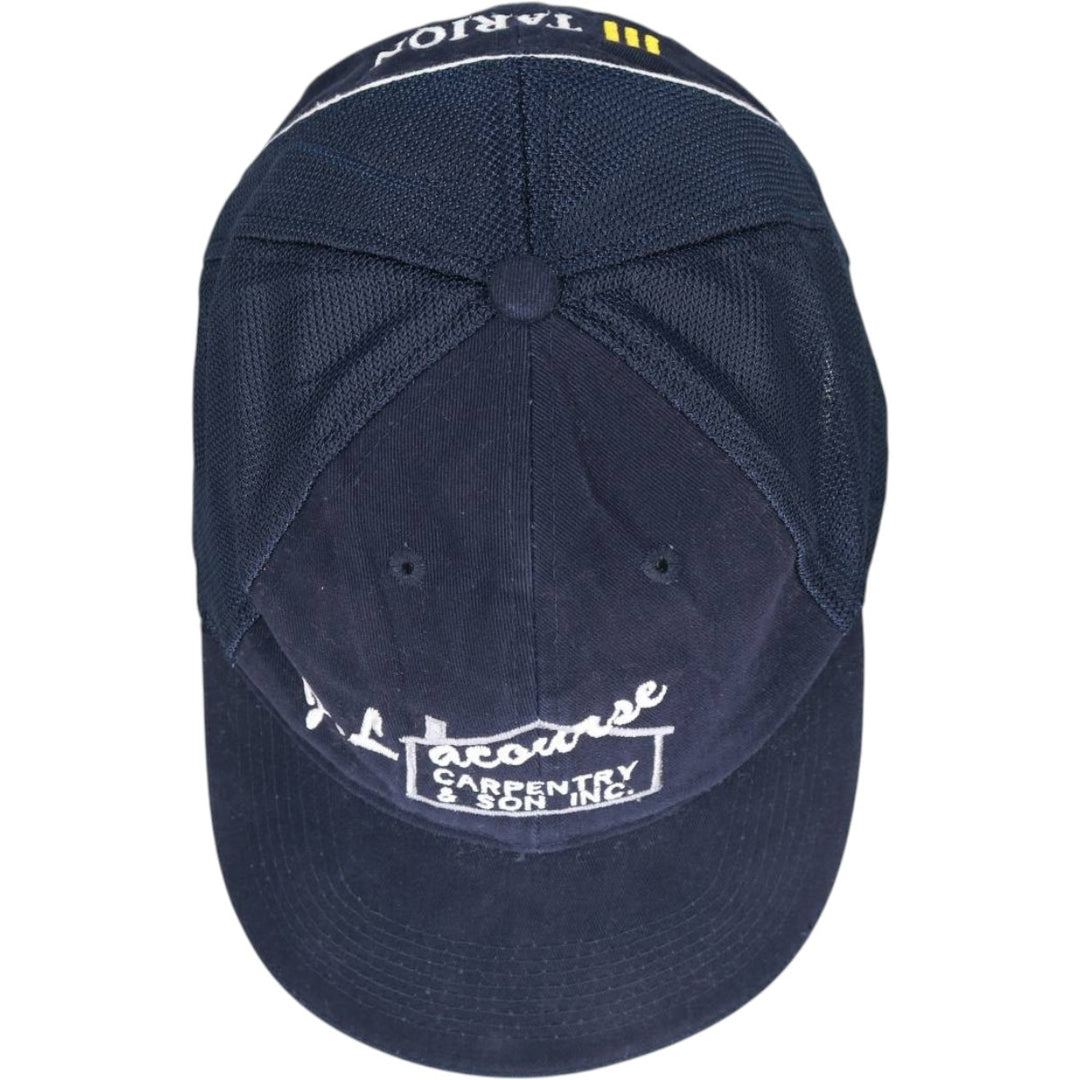 FERSTEN WORLDWIDE J. Lacourse CARPENTRY and SON INC TARION Advertising Mesh Cap (One Size Fits All) cotton navy blue type Vintage Second Hand