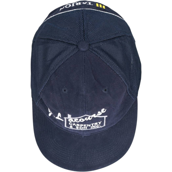 FERSTEN WORLDWIDE J. Lacourse CARPENTRY and SON INC TARION Advertising Mesh Cap (One Size Fits All) cotton navy blue type Vintage Second Hand