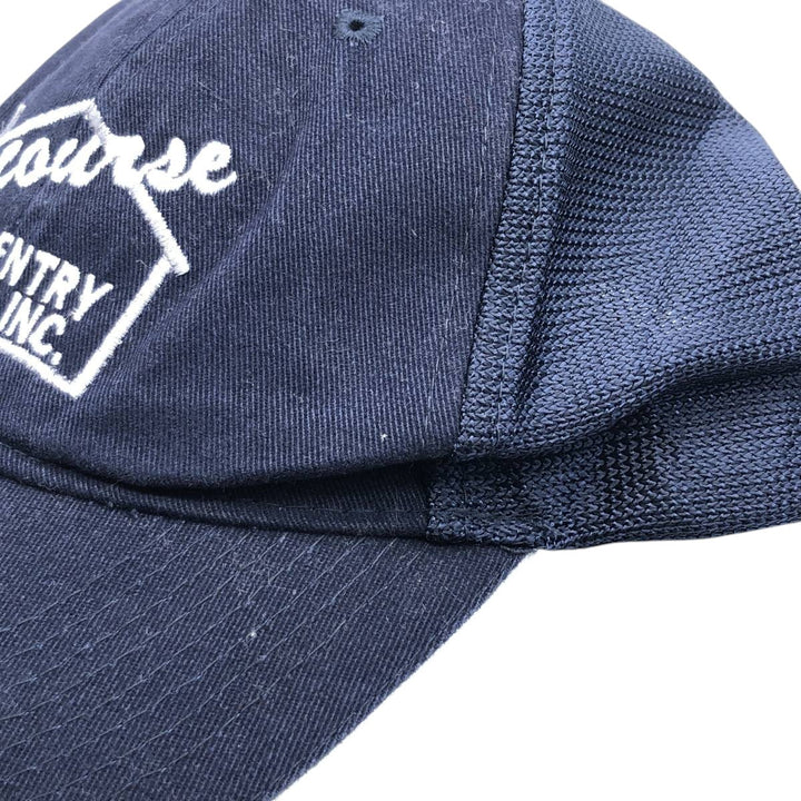 FERSTEN WORLDWIDE J. Lacourse CARPENTRY and SON INC TARION Advertising Mesh Cap (One Size Fits All) cotton navy blue type Vintage Second Hand