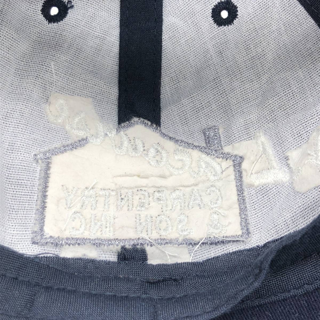 FERSTEN WORLDWIDE J. Lacourse CARPENTRY and SON INC TARION Advertising Mesh Cap (One Size Fits All) cotton navy blue type Vintage Second Hand