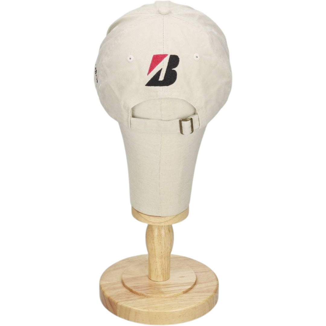 BRIDGESTONE Advertising Baseball Cap, 6-Panel Cap, One Size Fits All unclear Beige type Vintage Second Hand
