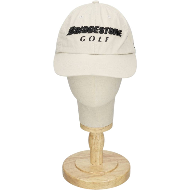 BRIDGESTONE Advertising Baseball Cap, 6-Panel Cap, One Size Fits All unclear Beige type Vintage Second Hand