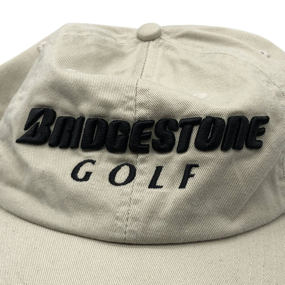 BRIDGESTONE Advertising Baseball Cap, 6-Panel Cap, One Size Fits All unclear Beige type Vintage Second Hand