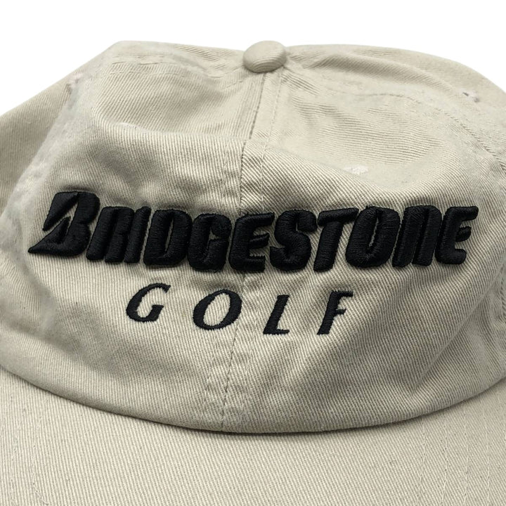 BRIDGESTONE Advertising Baseball Cap, 6-Panel Cap, One Size Fits All unclear Beige type Vintage Second Hand