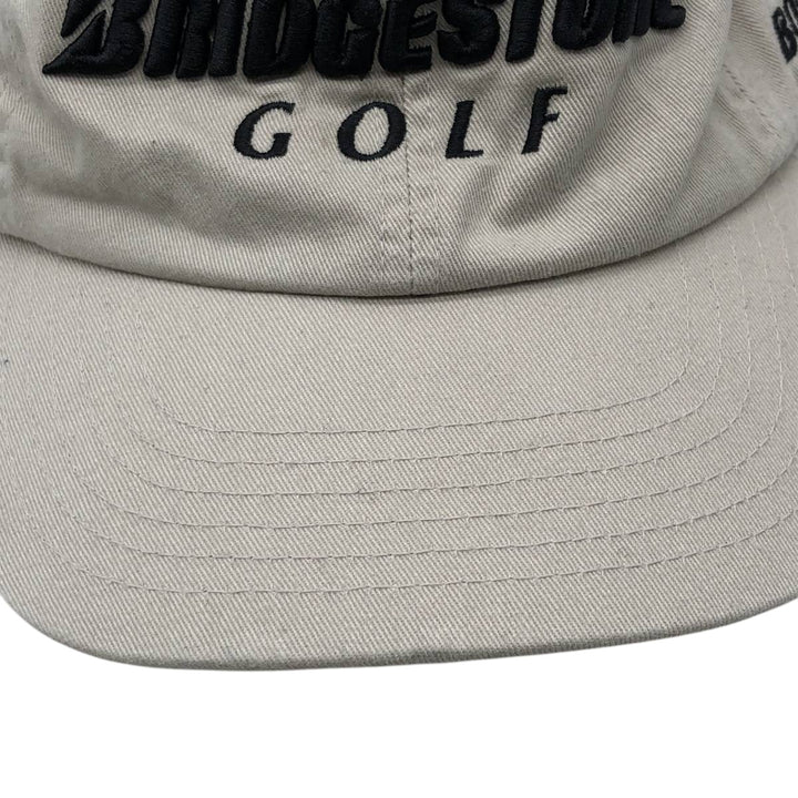 BRIDGESTONE Advertising Baseball Cap, 6-Panel Cap, One Size Fits All unclear Beige type Vintage Second Hand