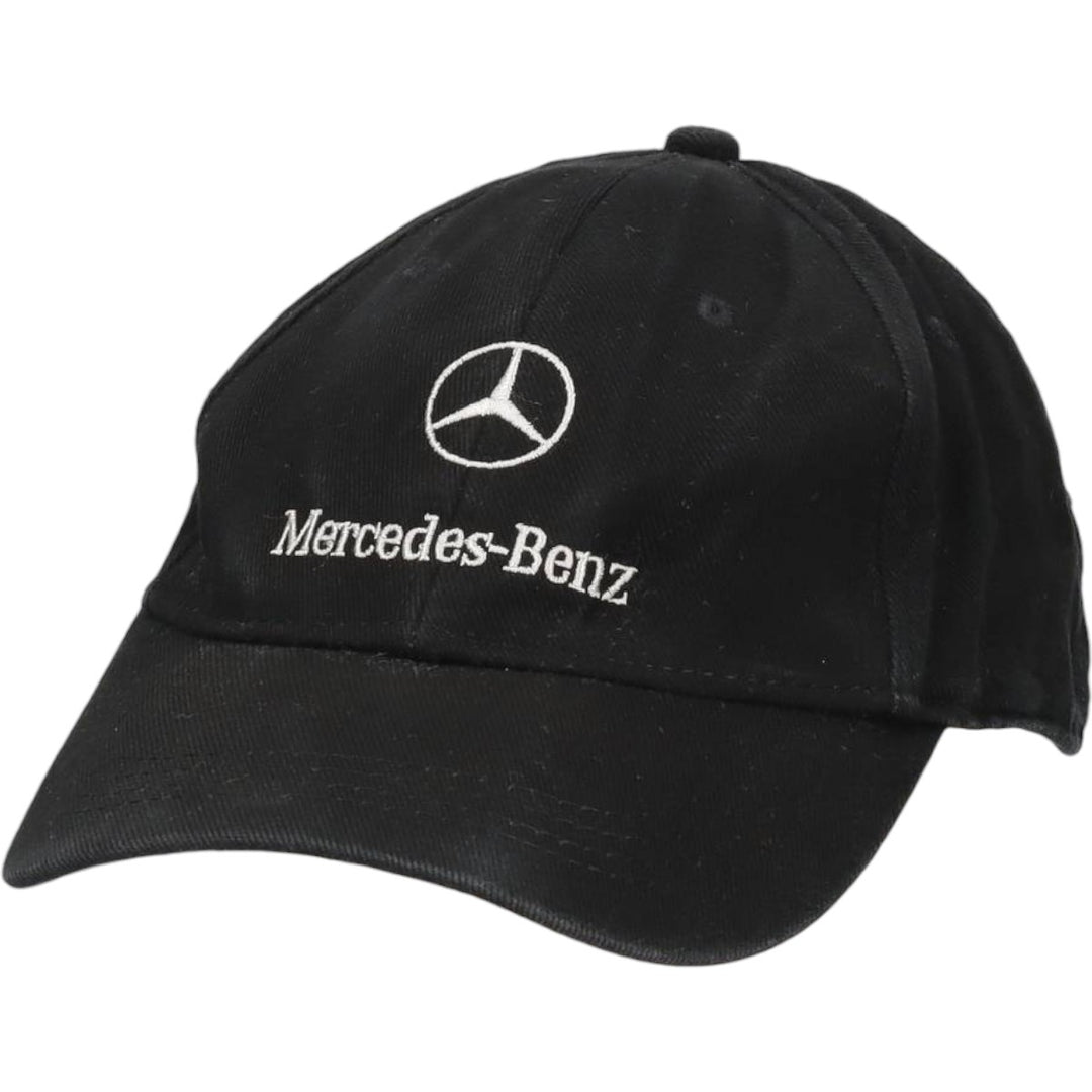 MERCEDES BENZ Advertising Baseball Cap, 6-Panel Cap, One Size Fits All cotton black type Vintage Second Hand