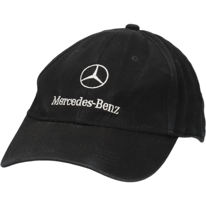 MERCEDES BENZ Advertising Baseball Cap, 6-Panel Cap, One Size Fits All cotton black type Vintage Second Hand