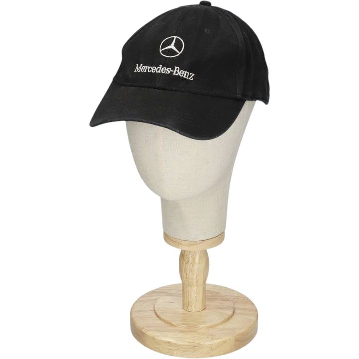 MERCEDES BENZ Advertising Baseball Cap, 6-Panel Cap, One Size Fits All cotton black type Vintage Second Hand