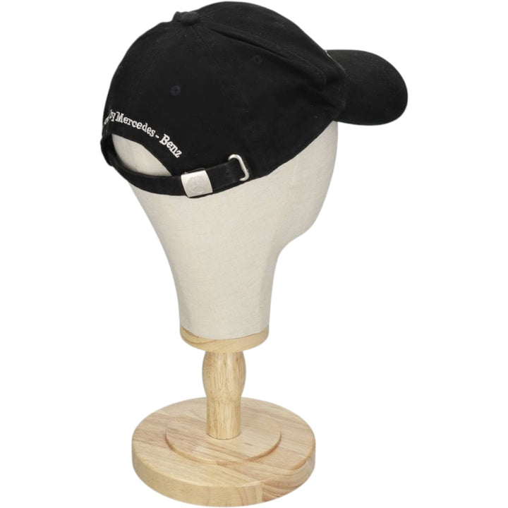 MERCEDES BENZ Advertising Baseball Cap, 6-Panel Cap, One Size Fits All cotton black type Vintage Second Hand
