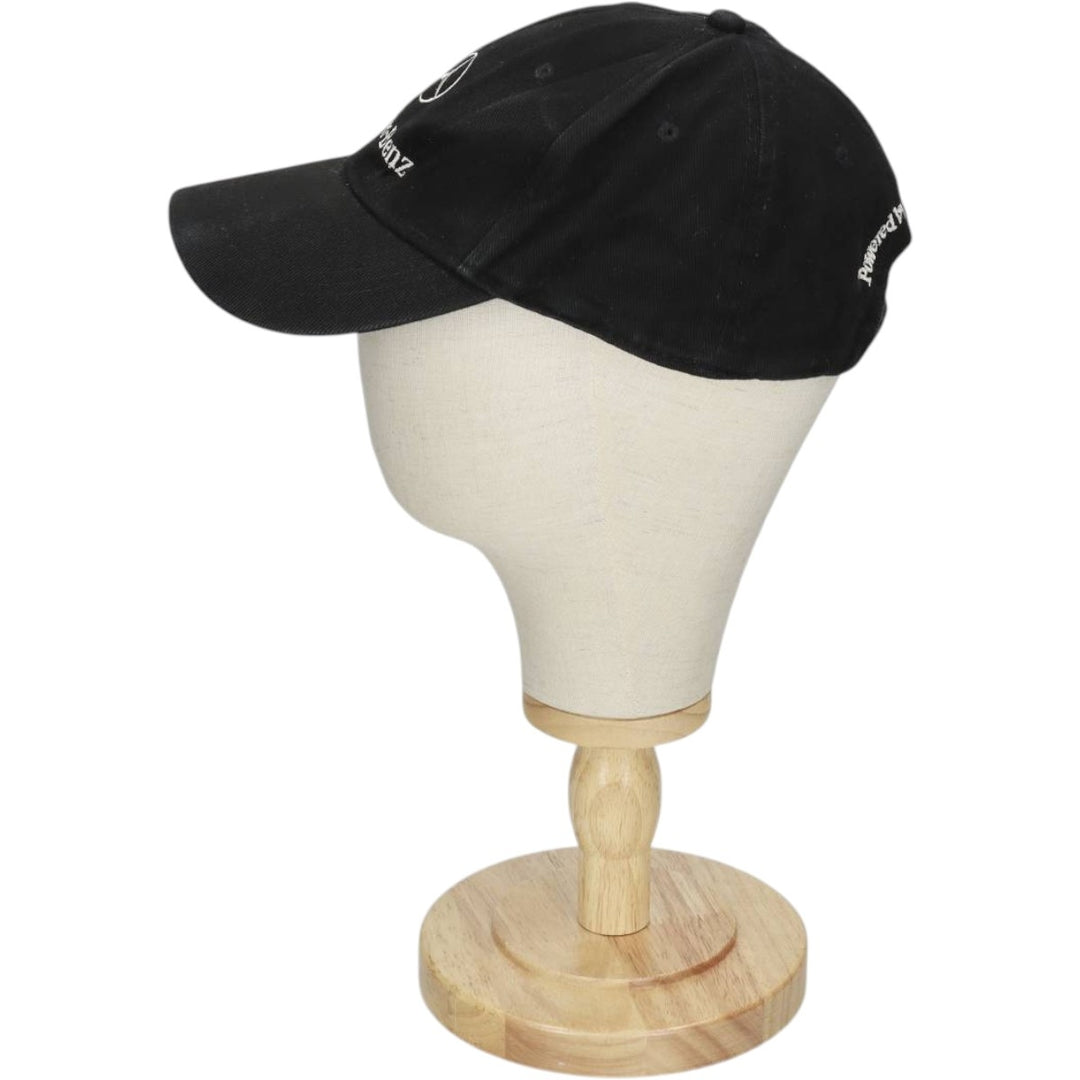 MERCEDES BENZ Advertising Baseball Cap, 6-Panel Cap, One Size Fits All cotton black type Vintage Second Hand