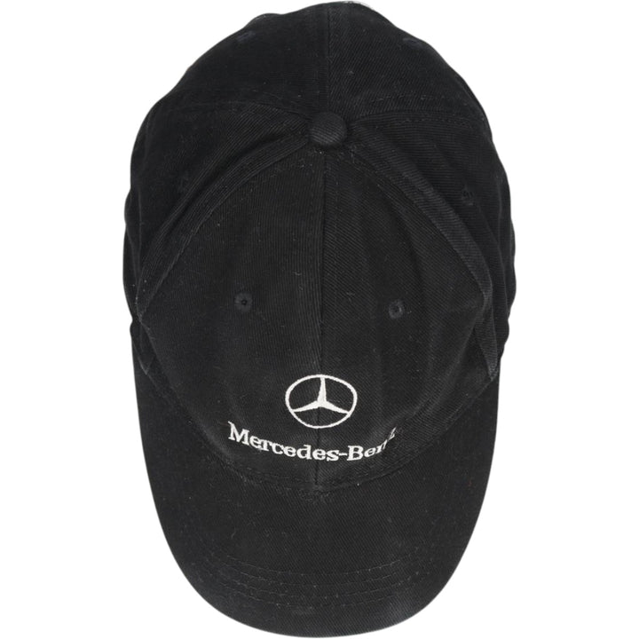 MERCEDES BENZ Advertising Baseball Cap, 6-Panel Cap, One Size Fits All cotton black type Vintage Second Hand