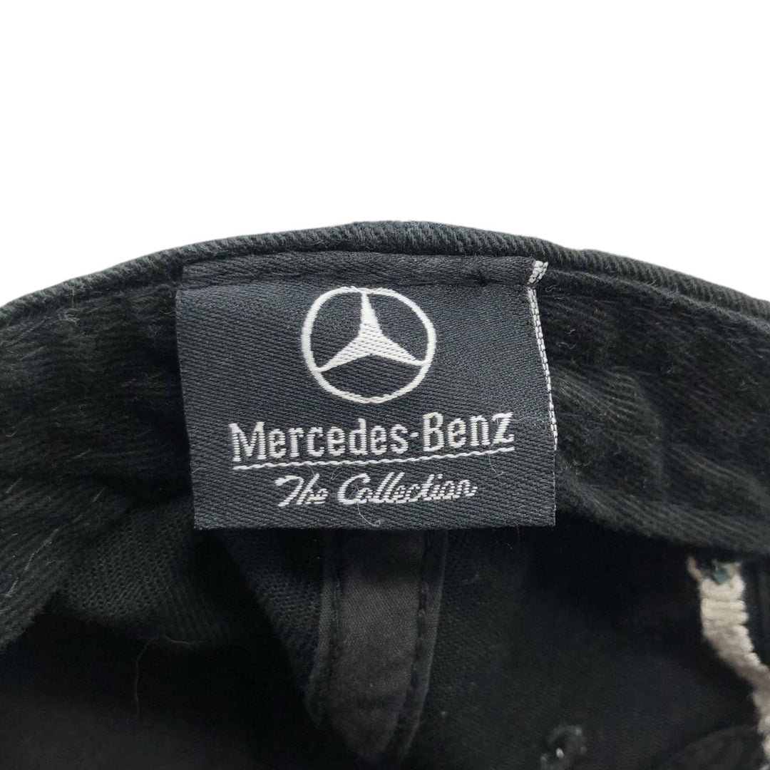 MERCEDES BENZ Advertising Baseball Cap, 6-Panel Cap, One Size Fits All cotton black type Vintage Second Hand