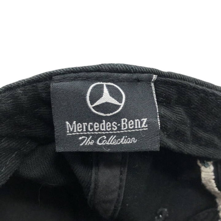 MERCEDES BENZ Advertising Baseball Cap, 6-Panel Cap, One Size Fits All cotton black type Vintage Second Hand