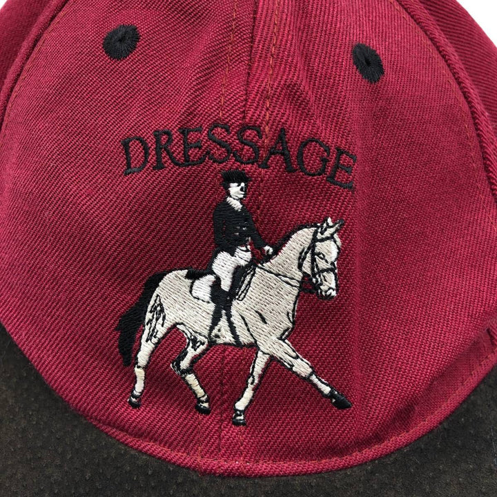 Two-tone baseball cap, 6-panel cap, one size fits all, vintage style. unclear wine-red Vintage Second Hand